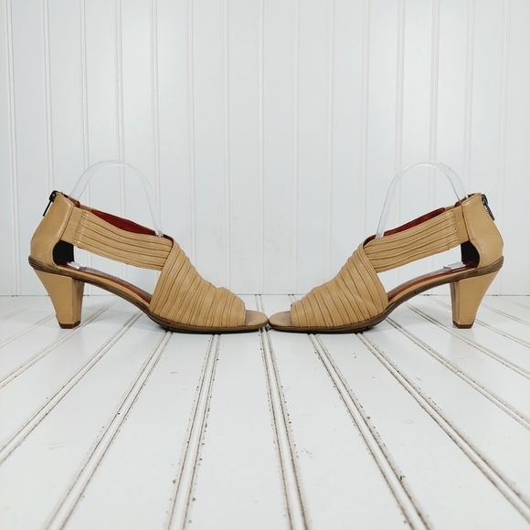 Gentle Souls by Kenneth Cole Women's Osaka Rama Dress Tan Heeled Sandals K967 - Picture 7 of 13